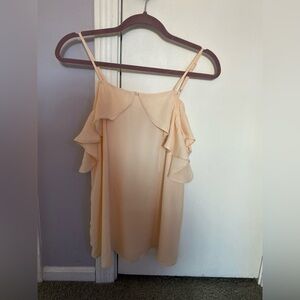 Shinestar  Peach Ruffle Top NWT